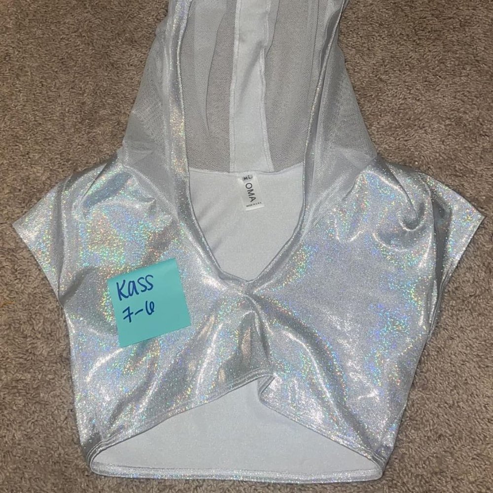 Holographic Rave Top w/ Hood